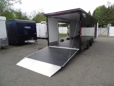 New EXAMPLE / NITRO BRAND 8.5x24 ALL ALUMINUM FRAME CAR HAULER, with OPTIONS! Our ID# 008800
