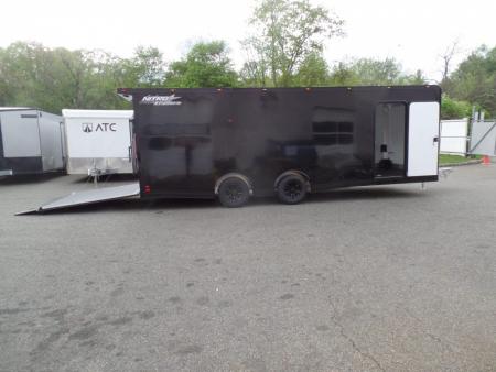 New EXAMPLE / NITRO BRAND 8.5x24 ALL ALUMINUM FRAME CAR HAULER, with OPTIONS! Our ID# 008800