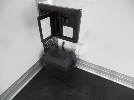 New EXAMPLE / NITRO BRAND 8.5x24 ALL ALUMINUM FRAME CAR HAULER, with OPTIONS! Our ID# 008800