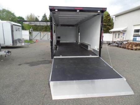 New EXAMPLE / NITRO BRAND 8.5x24 ALL ALUMINUM FRAME CAR HAULER, with OPTIONS! Our ID# 008800