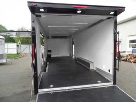 New EXAMPLE / NITRO BRAND 8.5x24 ALL ALUMINUM FRAME CAR HAULER, with OPTIONS! Our ID# 008800