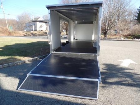 New EXAMPLE / 8.5X24 Alcom Stealth Enclosed Car Trailer with Big Escape Door, Aluminum Frame, Torflex Axles, Finished Interior. ID# 146971