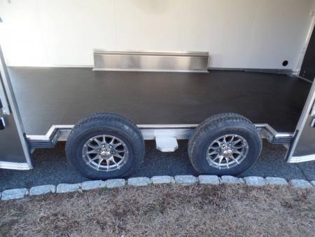 New EXAMPLE / 8.5X24 Alcom Stealth Enclosed Car Trailer with Big Escape Door, Aluminum Frame, Torflex Axles, Finished Interior. ID# 146971