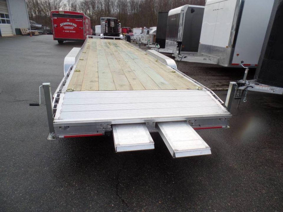 New WOLVERINE BRAND, TWO CAR Transport, open trailer 34 ft. long deck, 7 ft. wide deck. 2 Cars or 3 Side by Sides !  21,000 lb. GVWR, 3,420 lbs. ID#057247