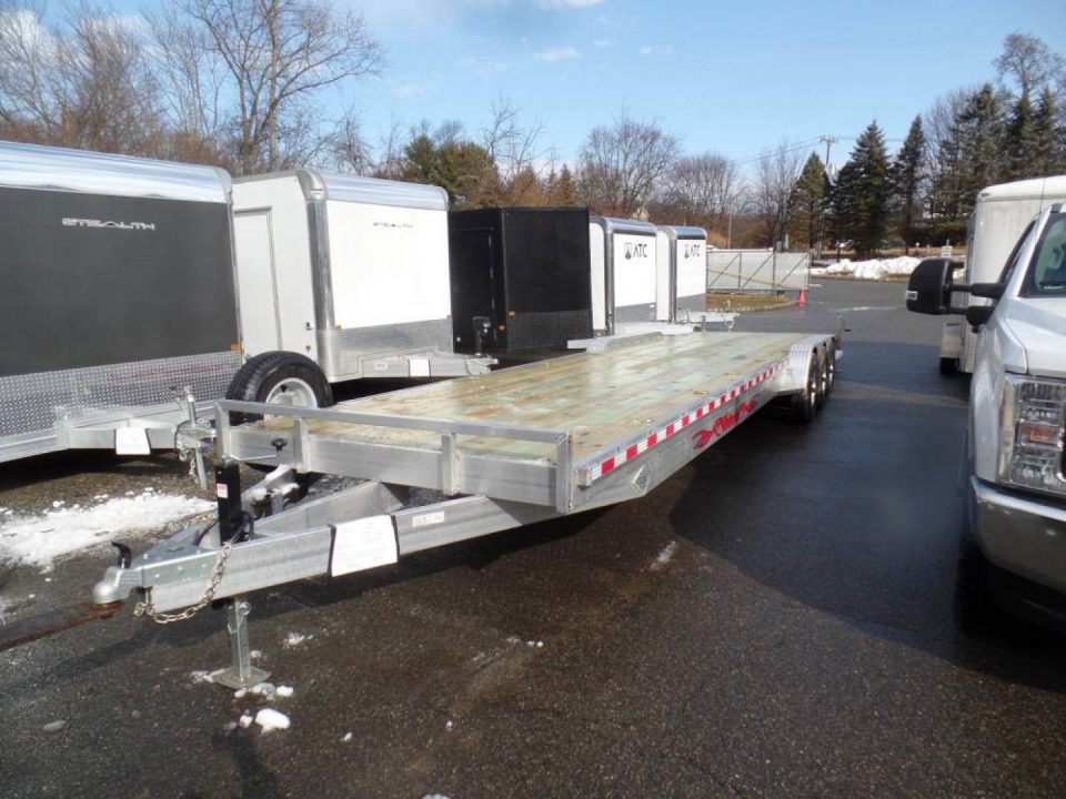 New WOLVERINE BRAND, TWO CAR Transport, open trailer 34 ft. long deck, 7 ft. wide deck. 2 Cars or 3 Side by Sides !  21,000 lb. GVWR, 3,420 lbs. ID#057247