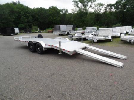 New EXAMPLE / Open Car Trailer 20 ft. long deck, 9,990 lb. GVWR, ALL ALUMINUM Frame and Deck