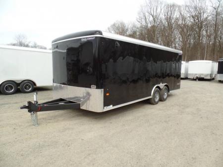 New EXAMPLE / 2026 Haul About Trailers Our Best 8.5X20 Enclosed Landscape Model in Black Exterior, 9,990 GVWR, Extra Framing, Patented Fast Load Ramp, Extended Tongue. HAUL-ABOUT ,Our ID # 015725 Cargo / Enclosed Trailer