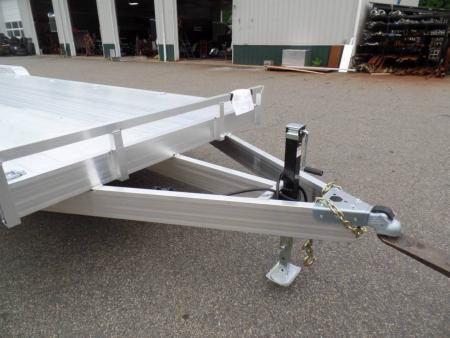 New Two Car Aluminum Trailer, 34 ft. long deck, hold two cars or three sideXsides.