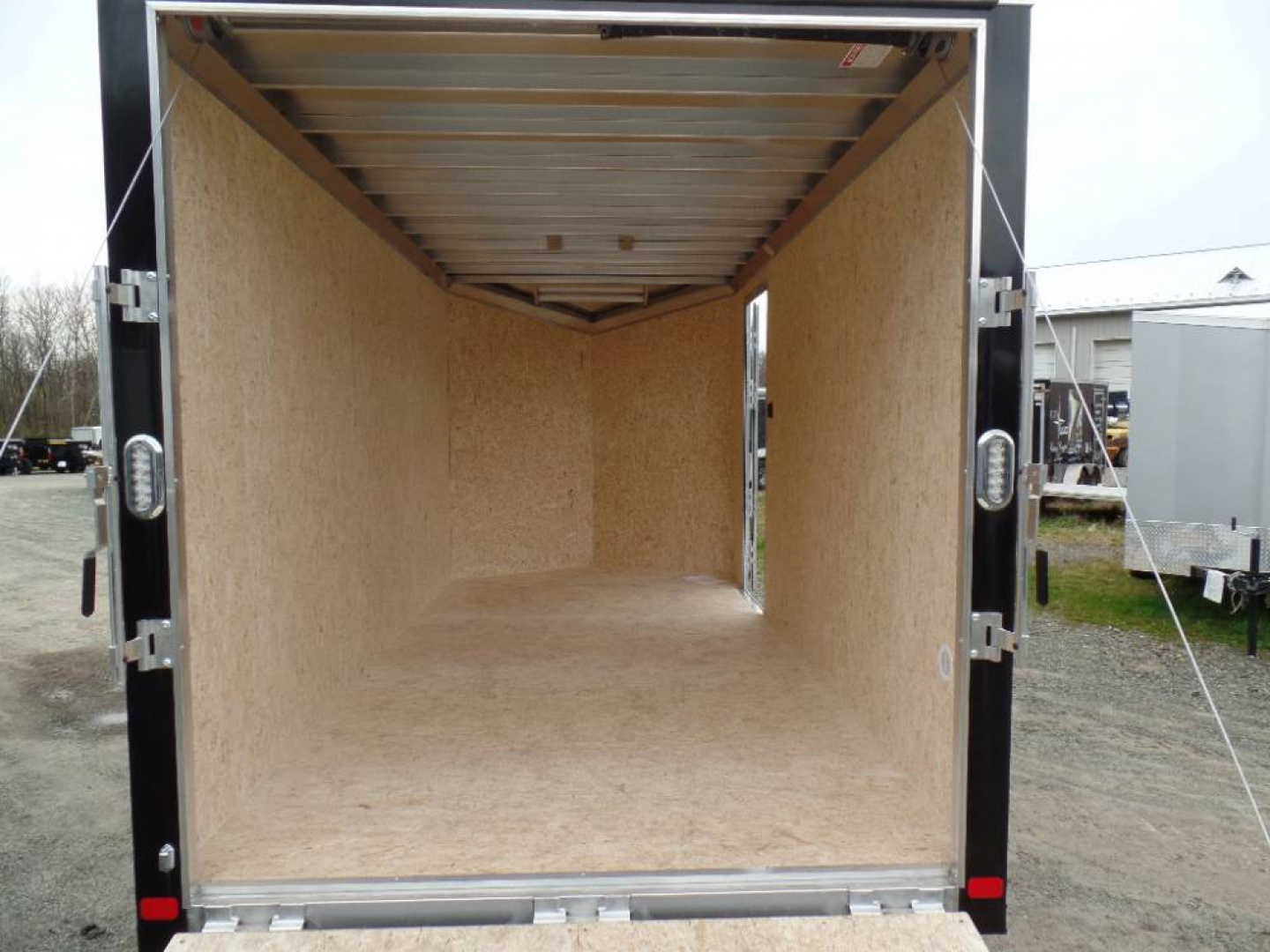 New ATC Brand 7X16 Enclosed Aluminum Frame Trailer, 7 ft. Int. Ht., Black Ext. #232276