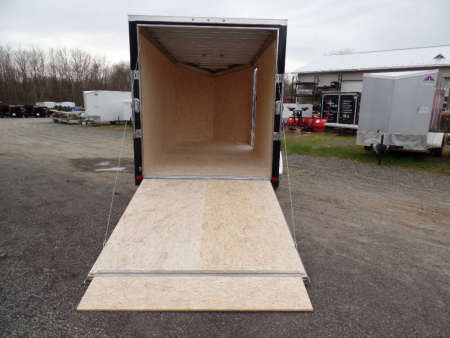 New ATC Brand 7X16 Enclosed Aluminum Frame Trailer, 7 ft. Int. Ht., Black Ext. #232276