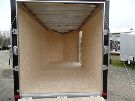 New ATC Brand 7X16 Enclosed Aluminum Frame Trailer, 7 ft. Int. Ht., Black Ext. #232276