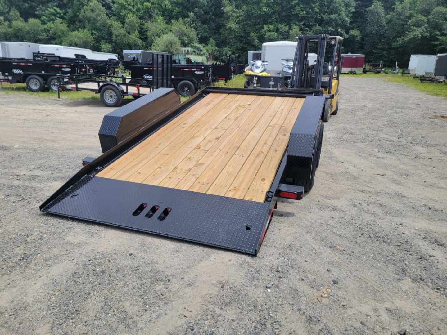 New Tilt Load Equipment Trailer 81 wide by 14 ft. Deck , will carry 9,400 lbs.  ID#528806