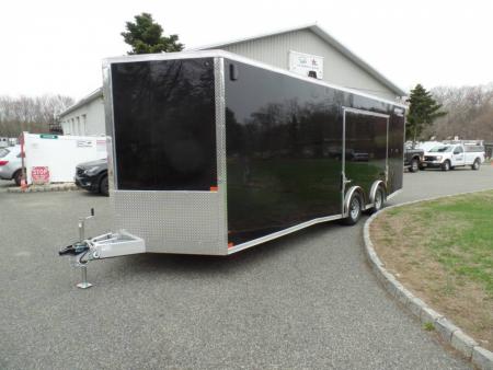 New EXAMPLE / NITRO 8.5X24 Enclosed Car Trailer, NEW .085 Polycore Exterior ( no ripples ), Big Escape Door, Torflex Axles, Aluminum Frame! our ID# 008547