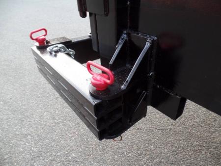 New EXAMPLE / Dump Trailer with Leaf Vacuum and Enclosure for Leaves, and swing away mount 270 degree mount