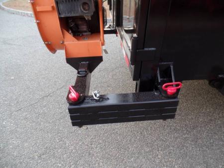 New EXAMPLE / Dump Trailer with Leaf Vacuum and Enclosure for Leaves, and swing away mount 270 degree mount