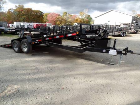 New 2026 Quality Steel and Aluminum 2024 Tilt Load Trailer, 82 wide deck by 20ft. / 9,990 lb. GVWR, power tilt ! Quality S&A Tilt Trailer