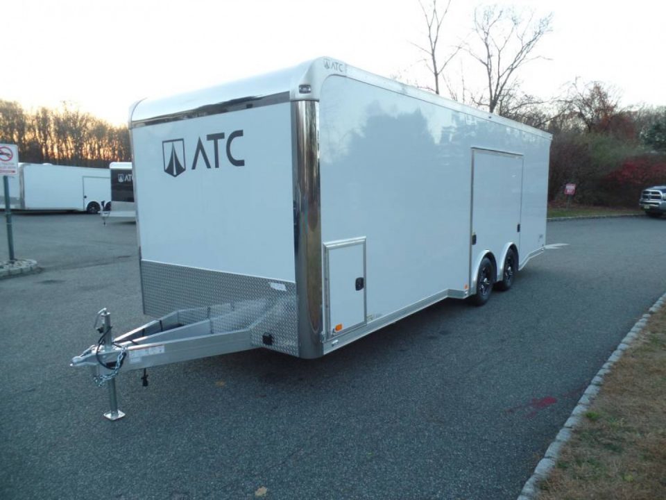 New EXAMPLE / ATC Enclosed Car Trailer, 8.5X24 with options, Big Escape Door with Removable Fender, Cabinets, Finished Interior, Electrical, SALE! ID#233752