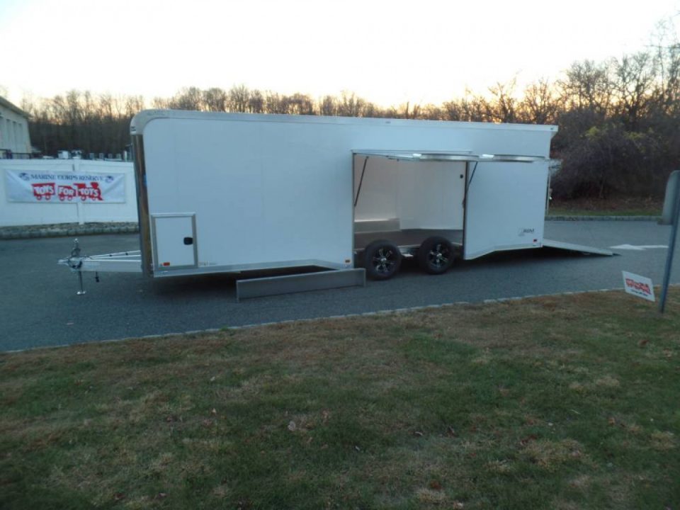 New EXAMPLE / ATC Enclosed Car Trailer, 8.5X24 with options, Big Escape Door with Removable Fender, Cabinets, Finished Interior, Electrical, SALE! ID#233752