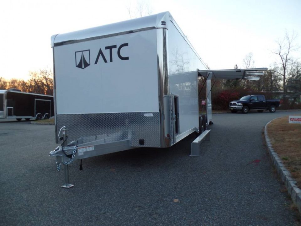 New EXAMPLE / ATC Enclosed Car Trailer, 8.5X24 with options, Big Escape Door with Removable Fender, Cabinets, Finished Interior, Electrical, SALE! ID#233752