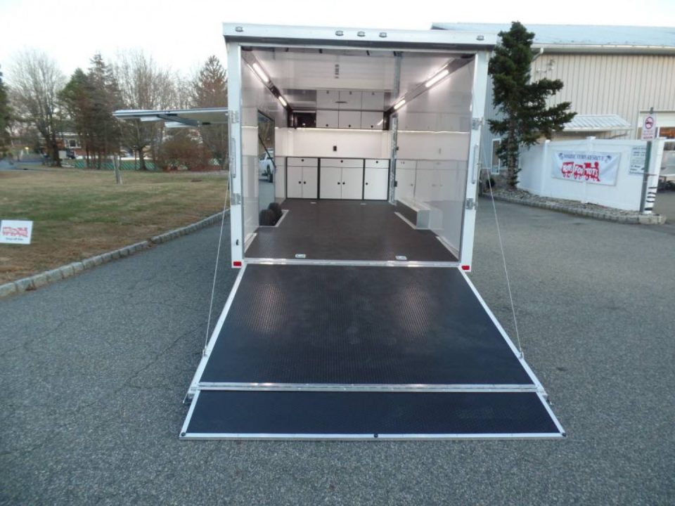 New EXAMPLE / ATC Enclosed Car Trailer, 8.5X24 with options, Big Escape Door with Removable Fender, Cabinets, Finished Interior, Electrical, SALE! ID#233752