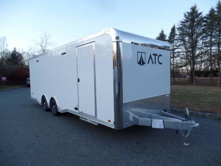 New EXAMPLE / ATC Enclosed Car Trailer, 8.5X24 with options, Big Escape Door with Removable Fender, Cabinets, Finished Interior, Electrical, SALE! ID#233752