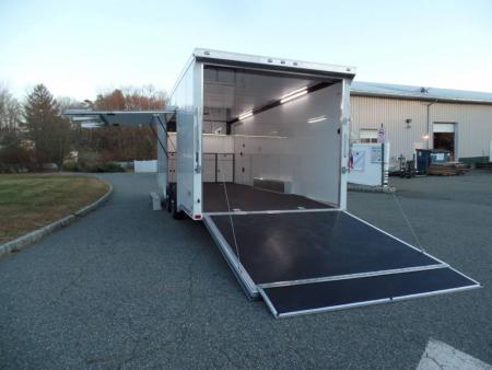 New EXAMPLE / ATC Enclosed Car Trailer, 8.5X24 with options, Big Escape Door with Removable Fender, Cabinets, Finished Interior, Electrical, SALE! ID#233752