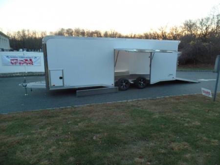 New EXAMPLE / ATC Enclosed Car Trailer, 8.5X24 with options, Big Escape Door with Removable Fender, Cabinets, Finished Interior, Electrical, SALE! ID#233752