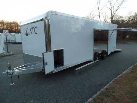 New EXAMPLE / ATC Enclosed Car Trailer, 8.5X24 with options, Big Escape Door with Removable Fender, Cabinets, Finished Interior, Electrical, SALE! ID#233752