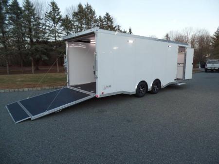 New EXAMPLE / ATC Enclosed Car Trailer, 8.5X24 with options, Big Escape Door with Removable Fender, Cabinets, Finished Interior, Electrical, SALE! ID#233752