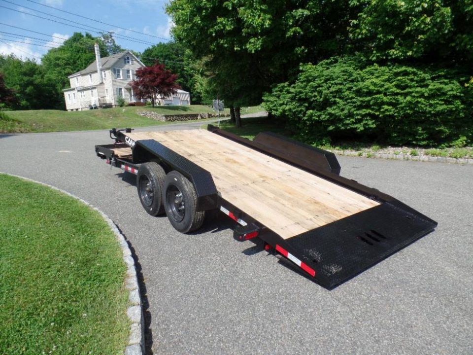 New 8 TON TILT Trailer, Split Tilt 16 ft. of flat deck, 4 ft. stationary deck.