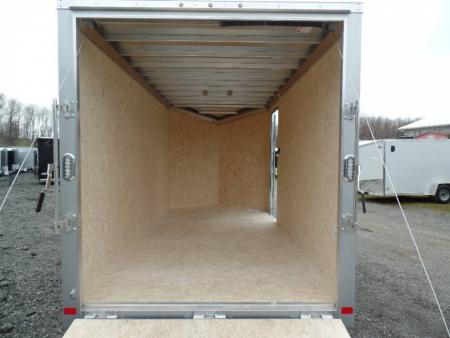 New EXAMPLE / 7 X 14 Enclosed Trailer 7 ft. interior height, ATC all aluminum #231882 WHITE