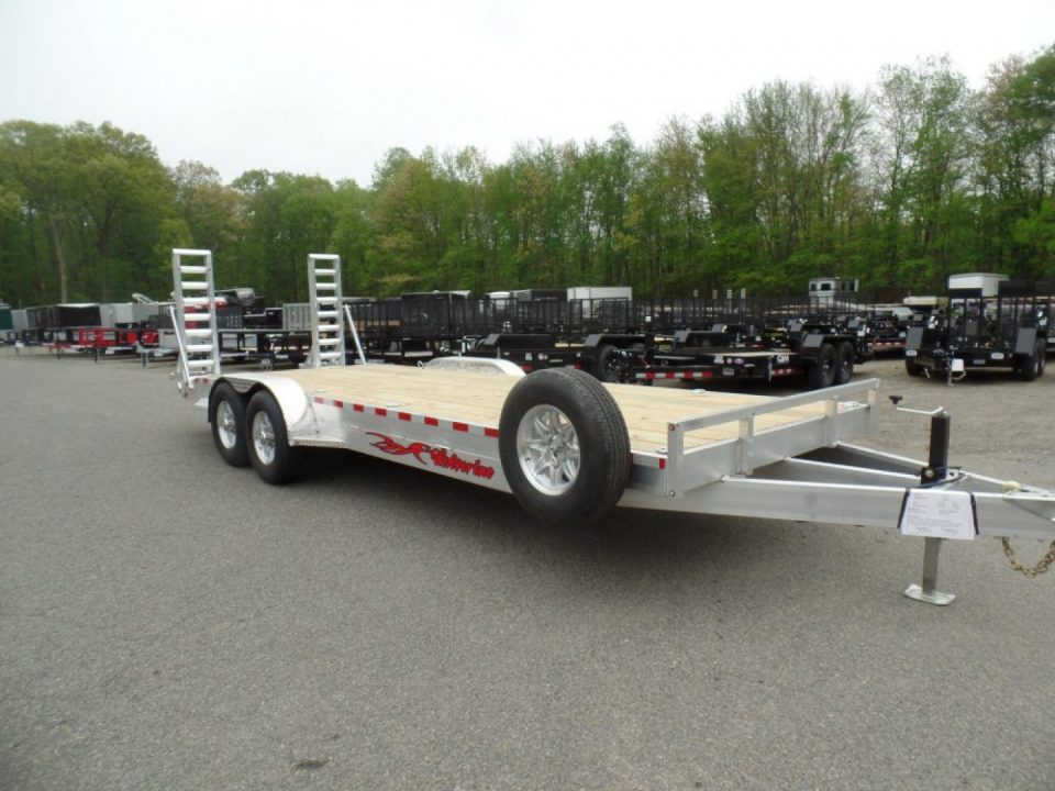 New Wolverine Brand, Aluminum Frame Equipment Trailer, 7X22 with 14,000 lb. GVWR, Payload Rated 12,240 lbs. Empty Weight 1,760 lbs. ID#057248