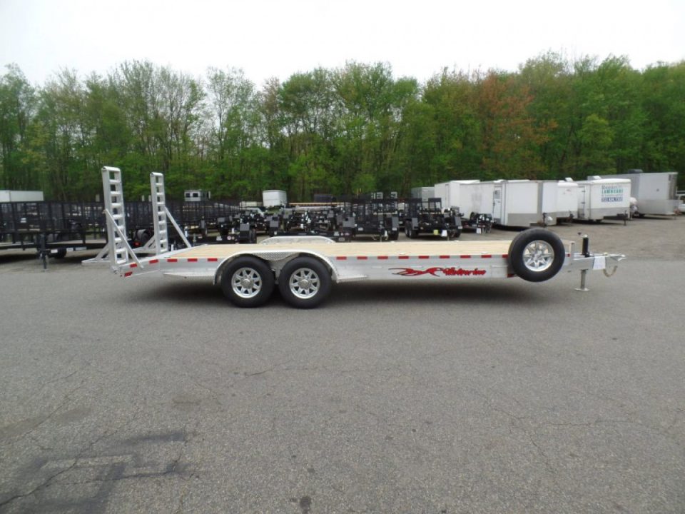 New Wolverine Brand, Aluminum Frame Equipment Trailer, 7X22 with 14,000 lb. GVWR, Payload Rated 12,240 lbs. Empty Weight 1,760 lbs. ID#057248