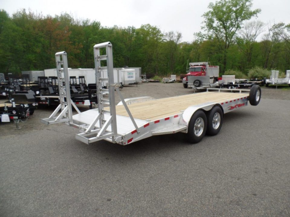 New Wolverine Brand, Aluminum Frame Equipment Trailer, 7X22 with 14,000 lb. GVWR, Payload Rated 12,240 lbs. Empty Weight 1,760 lbs. ID#057248