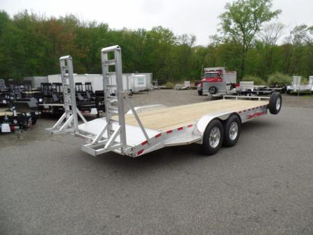 New Wolverine Brand, Aluminum Frame Equipment Trailer, 7X22 with 14,000 lb. GVWR, Payload Rated 12,240 lbs. Empty Weight 1,760 lbs. ID#057248