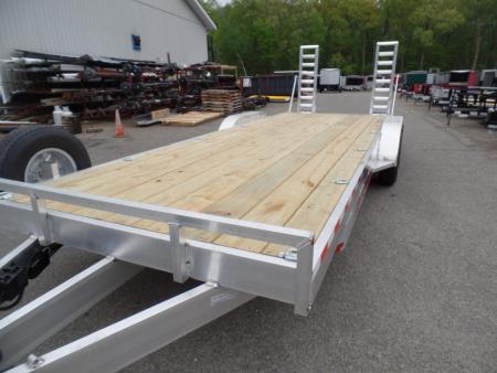 New Wolverine Brand, Aluminum Frame Equipment Trailer, 7X22 with 14,000 lb. GVWR, Payload Rated 12,240 lbs. Empty Weight 1,760 lbs. ID#057248