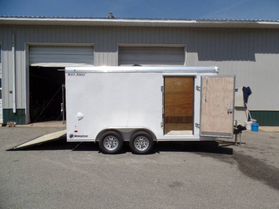 New 2026 Haul About Trailers 7X14 Enclosed Landscape Trailer Heavy Duty, Our BEST with Patented no Flap Ramp. ID# LPD714TA2 Cargo / Enclosed Trailer