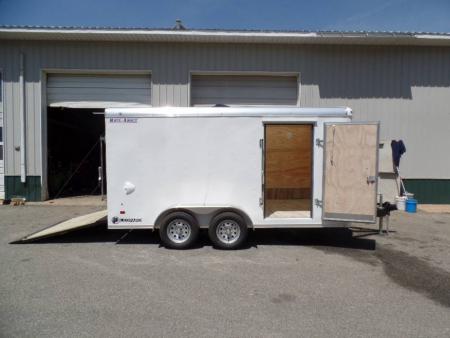 New 2026 Haul About Trailers 7X14 Enclosed Landscape Trailer Heavy Duty, Our BEST with Patented no Flap Ramp. ID# LPD714TA2 Cargo / Enclosed Trailer