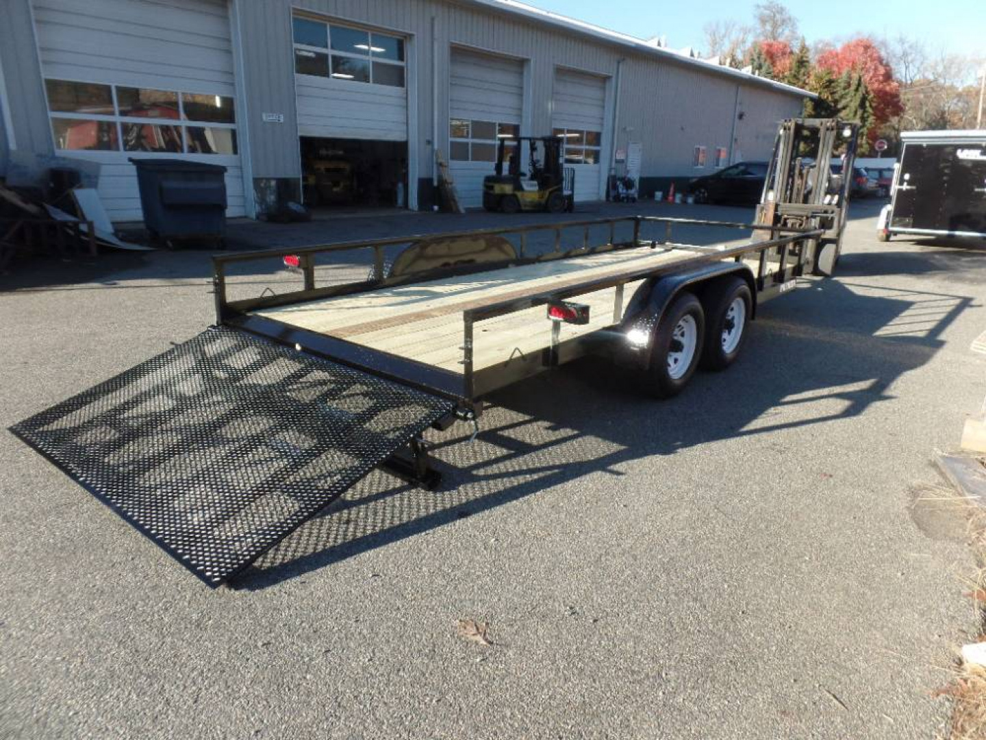 New 81 wide by 18 ft long Heavy Duty Open Landscape/ Equipment Trailer 9,990 GVWR #011306