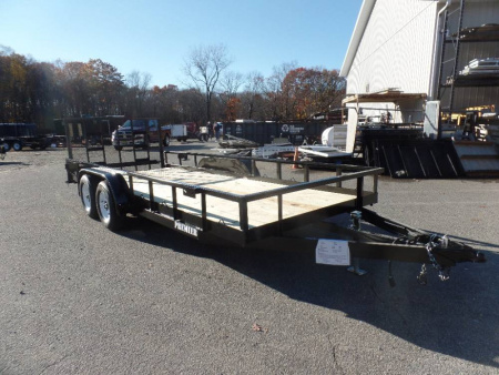 New 81 wide by 18 ft long Heavy Duty Open Landscape/ Equipment Trailer 9,990 GVWR #011306