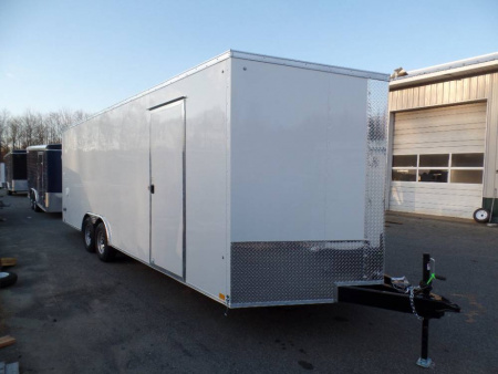 New Enclosed Car Trailer 8.5X24X7 ft. Interior Height, 9,990 GVWR our ID#029511