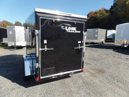 New 5 X 8 Enclosed Trailer, Ramp on Back, 2,990 GVWR #104415