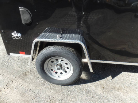 New 5 X 8 Enclosed Trailer, Ramp on Back, 2,990 GVWR #104415