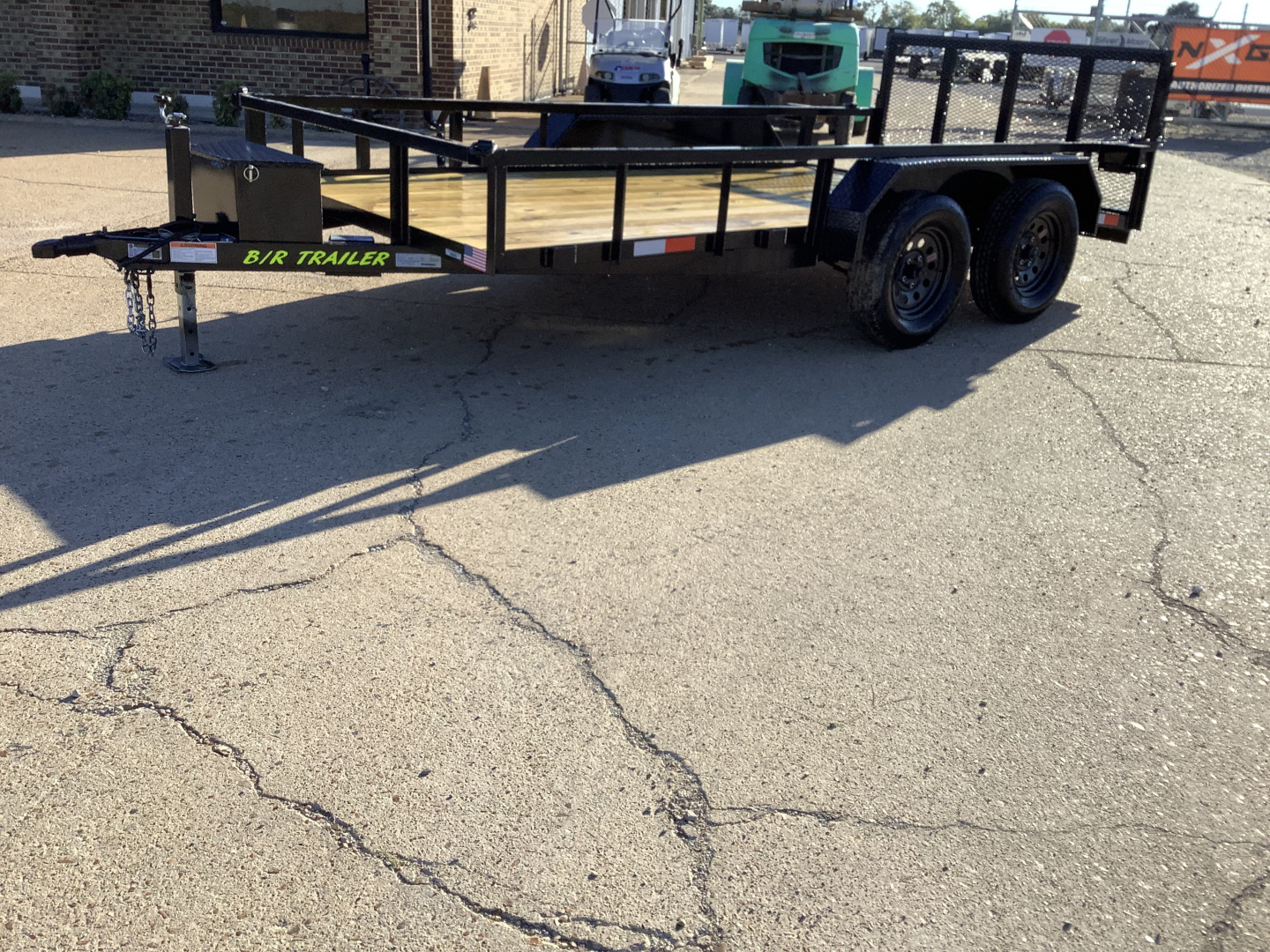 New 2026 B/R Trailers 76x16 TA 7K Utility Trailer