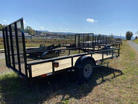 New 2026 Quality 6x12 PRO Utility w/ Tubular Top Rail, Spring Assist/Lay Flat Gate