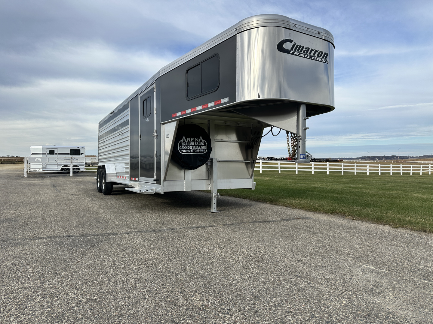 New 2026 Cimarron Trailers 7'x 24' Lonestar GN Stock / Stock Combo Trailer