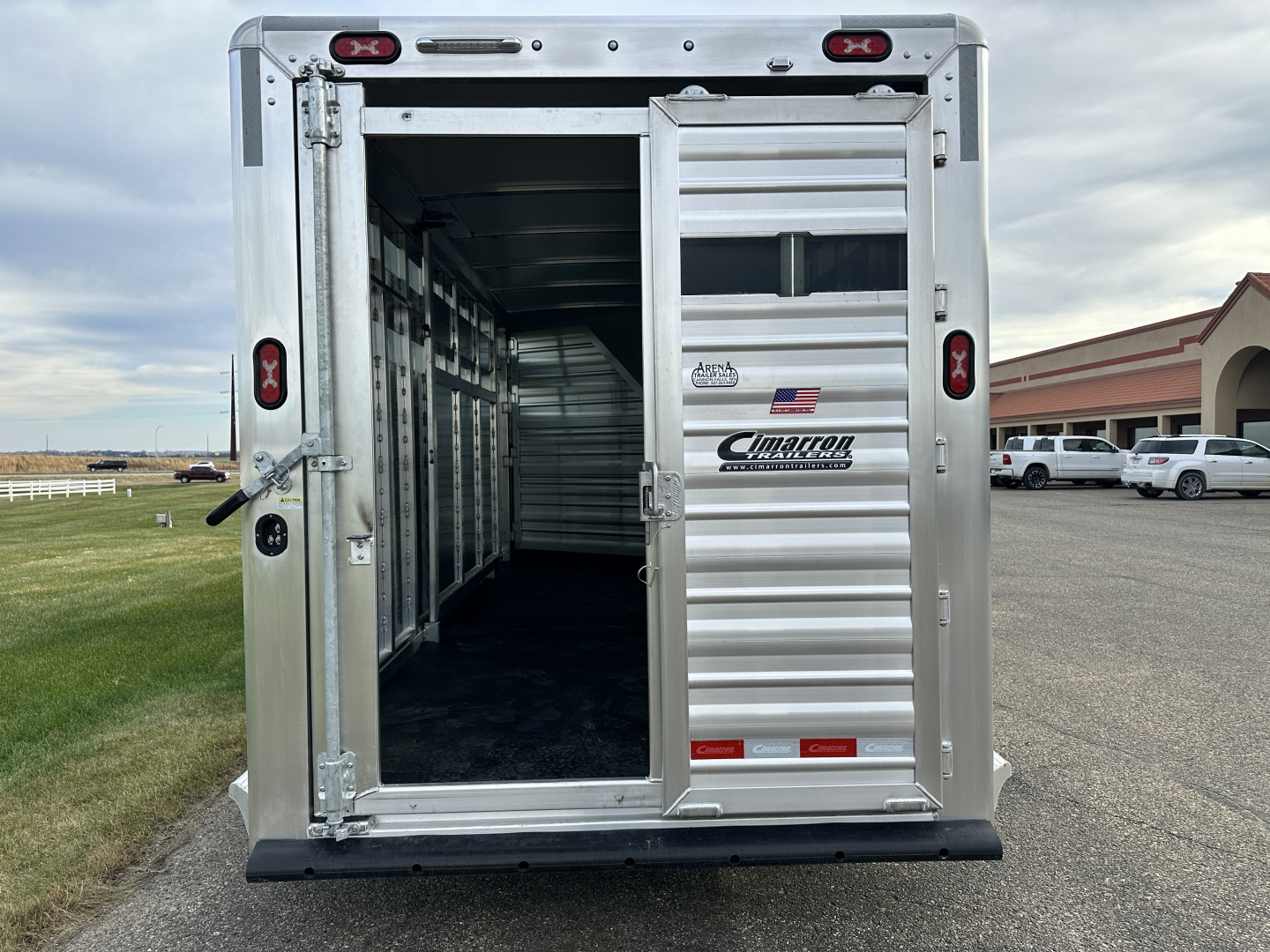 New 2026 Cimarron Trailers 7'x 24' Lonestar GN Stock / Stock Combo Trailer