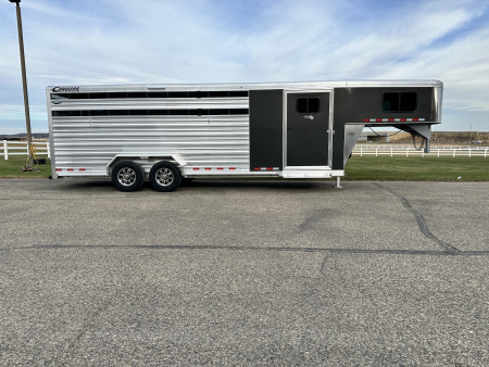 New 2026 Cimarron Trailers 7'x 24' Lonestar GN Stock / Stock Combo Trailer
