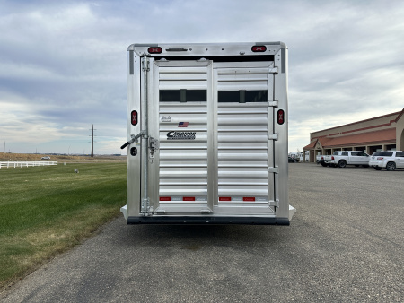 New 2026 Cimarron Trailers 7'x 24' Lonestar GN Stock / Stock Combo Trailer