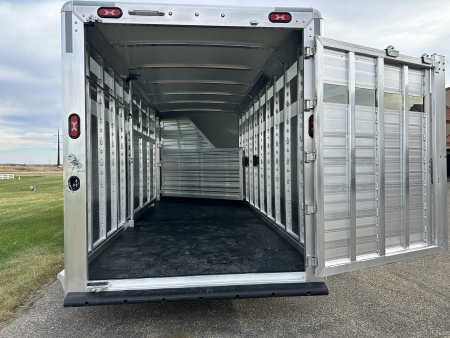 New 2026 Cimarron Trailers 7'x 24' Lonestar GN Stock / Stock Combo Trailer